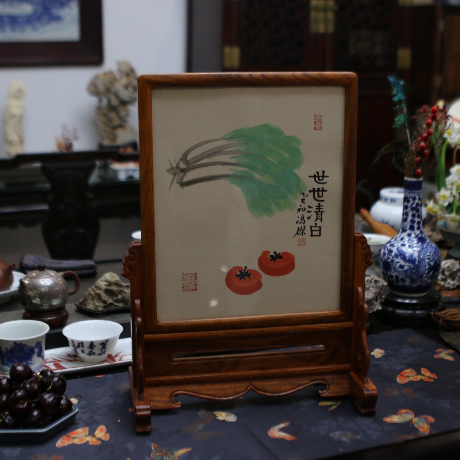 冯杰冯老师字画摆台